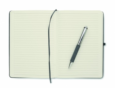 Logo trade advertising product photo of: Recycled leather notebook set