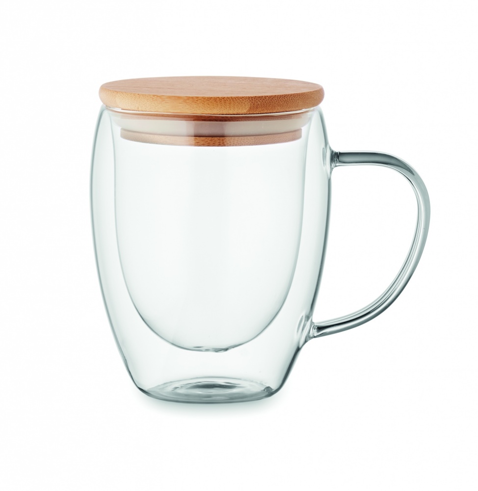 Logo trade promotional item photo of: Double wall borosilicate mug