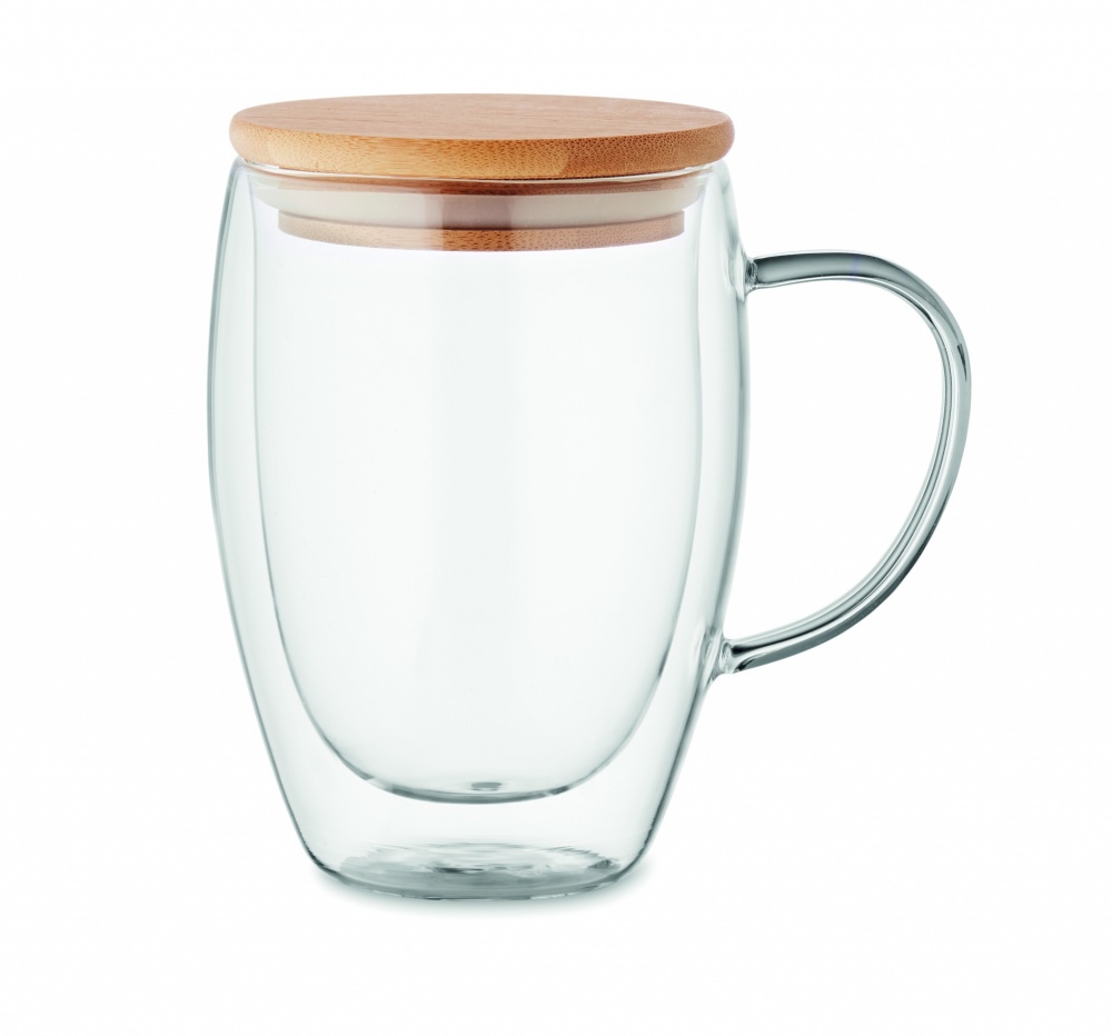 Logo trade promotional giveaways picture of: Double wall borosilicate mug