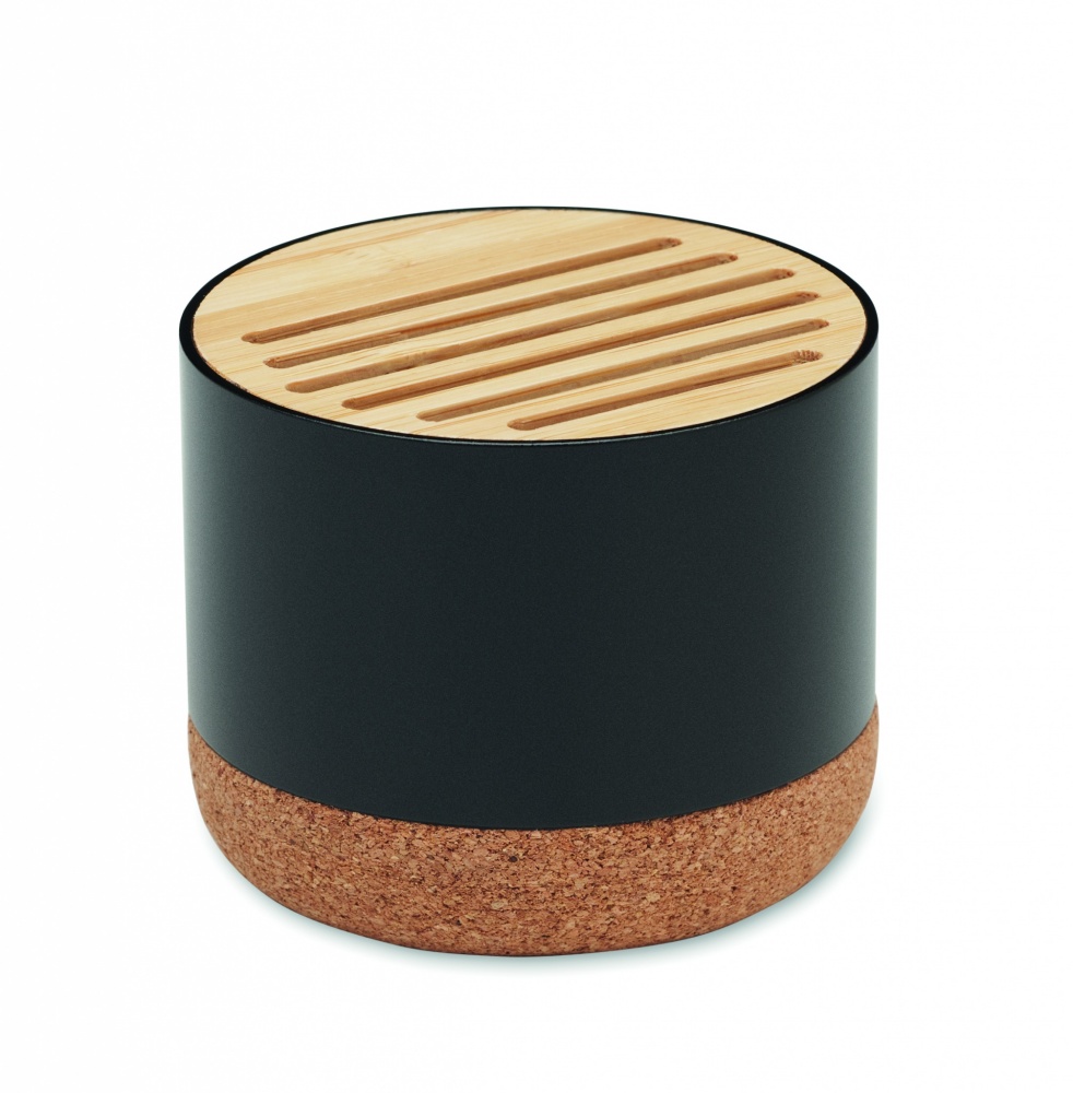 Logotrade promotional giveaway image of: Cork and aluminium speaker