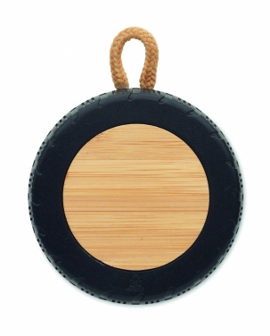 Logo trade corporate gifts image of: Wireless speaker tire shaped