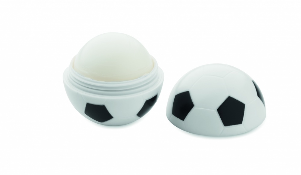 Logo trade corporate gifts image of: Lip balm in football shape