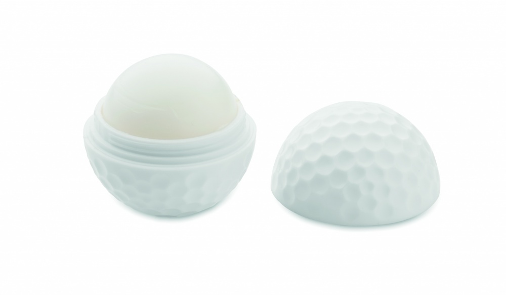 Logo trade promotional merchandise picture of: Lip balm in golf ball shape
