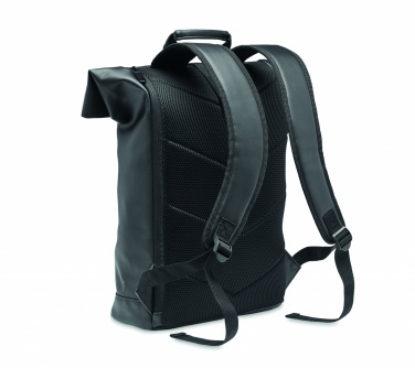 Logo trade promotional gift photo of: Laptop PU Rolltop backpack