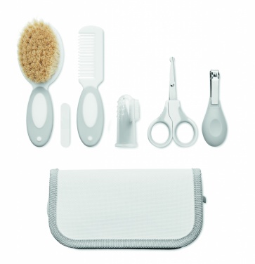 Logo trade promotional giveaways image of: 6 piece baby grooming set