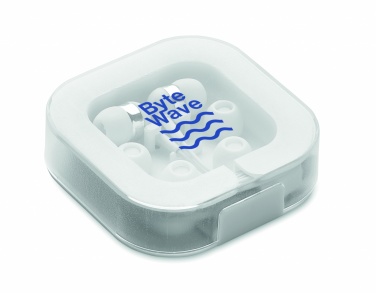 Logo trade business gift photo of: Ear phones with silicone covers