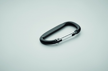 Logo trade advertising product photo of: Carabiner clip in aluminium.