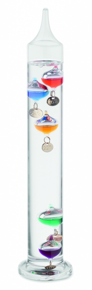 Logo trade promotional gifts picture of: Galileo thermometer glass 28cm
