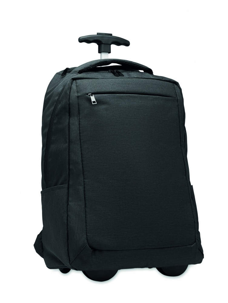Logo trade promotional products picture of: A portable backpack trolley with wheels, made of 600D RPET polyester
