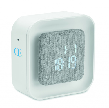 Logo trade promotional item photo of: Recycled ABS/RPET alarm clock Stuttgart