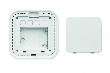 Logo trade promotional gifts image of: Recycled ABS/RPET alarm clock Stuttgart