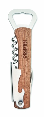 Logotrade promotional gift image of: 3 in 1 bamboo bottle opener WOOL