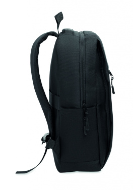 Logo trade promotional merchandise picture of: Slim 15 inch laptop backpack made of 600D RPET polyester with a 210D lining and customizable printing