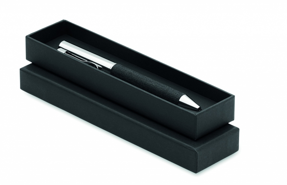 Logo trade promotional merchandise image of: Metal twist ball pen in box
