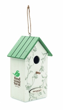 Logo trade promotional gifts image of: Bird house in plywood