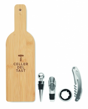 Logo trade promotional gifts picture of: Bottle shaped wine set