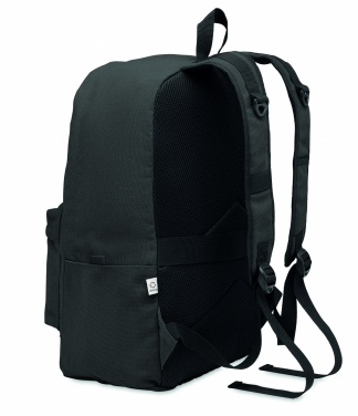 Logotrade promotional items photo of: A 15-inch laptop backpack made of recycled pre-consumer cotton with customizable printing