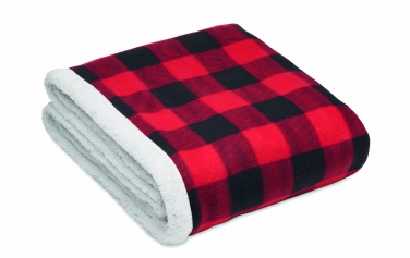 Logo trade promotional products picture of: RPET sherpa fleece blanket