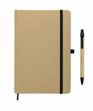 Logo trade promotional gifts picture of: Caratil A5 notebook in recycled carton