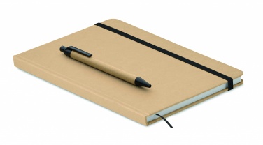 Logo trade promotional gifts picture of: Caratil A5 notebook in recycled carton
