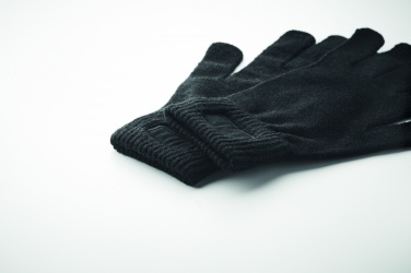 Logotrade advertising product picture of: Knitted gloves in RPET