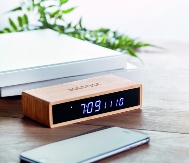 Logotrade promotional gift picture of: Wireless charger in bamboo 5W