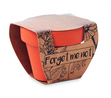 Logo trade promotional merchandise picture of: Terracotta pot 'forget me not'