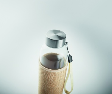 Logotrade promotional gifts photo of: Glass bottle in pouch 500ml