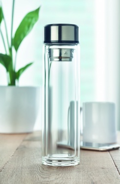 Logo trade promotional items image of: Bottle with touch thermometer