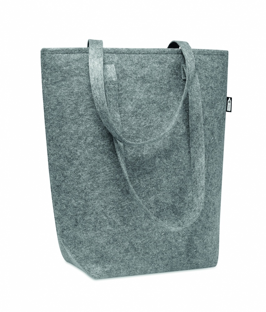 Logo trade promotional merchandise image of: RPET felt shopping bag
