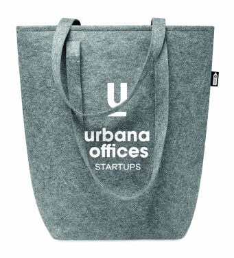 Logo trade corporate gifts image of: RPET felt shopping bag