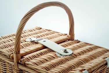 Logo trade corporate gift photo of: Wicker picnic basket 4 people