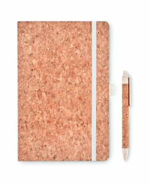Logotrade promotional products photo of: A5 cork notebook with pen