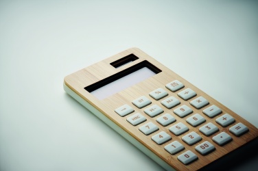 Logo trade promotional products picture of: 12 digit bamboo calculator