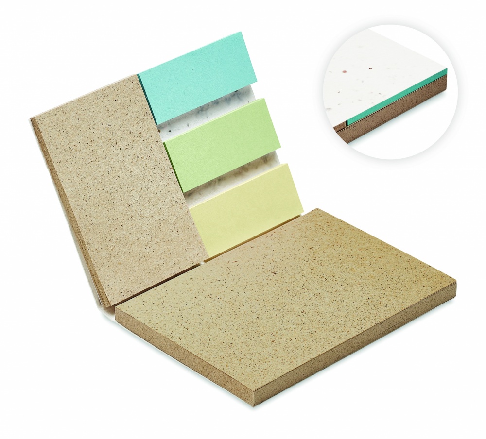 Logotrade promotional product picture of: Grass/seed paper memo pad