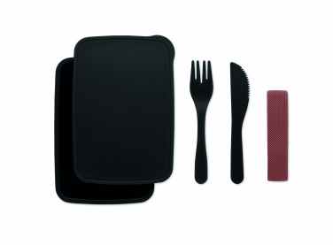 Logo trade promotional item photo of: Lunch box with cutlery