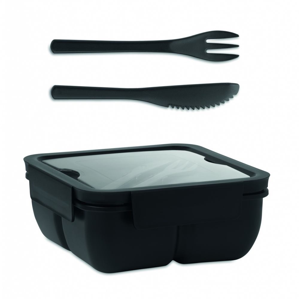 Logotrade promotional items photo of: Lunch box with cutlery 600ml