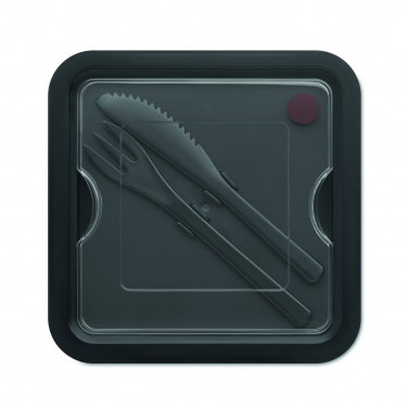 Logotrade promotional item picture of: Lunch box with cutlery 600ml