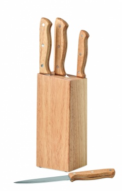 Logotrade promotional items photo of: 5 piece knife set in base