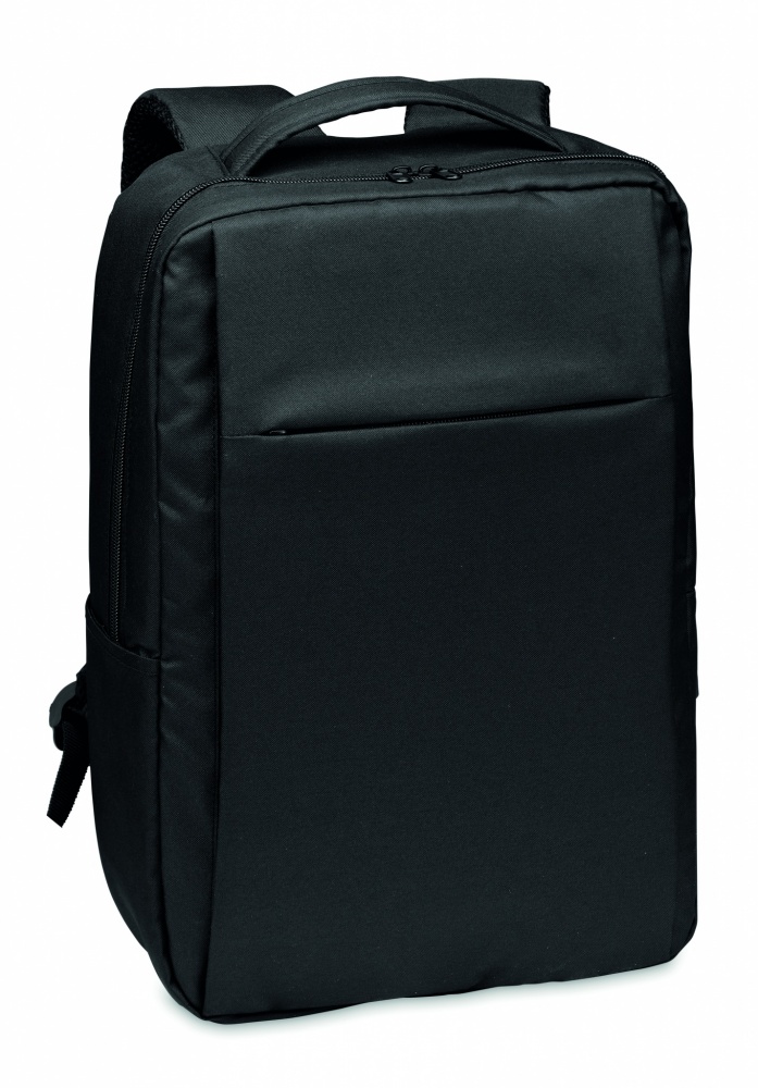 Logo trade advertising products picture of: Laptop backpack in 300D RPET