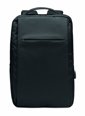 Logotrade promotional gift picture of: Laptop backpack in 300D RPET
