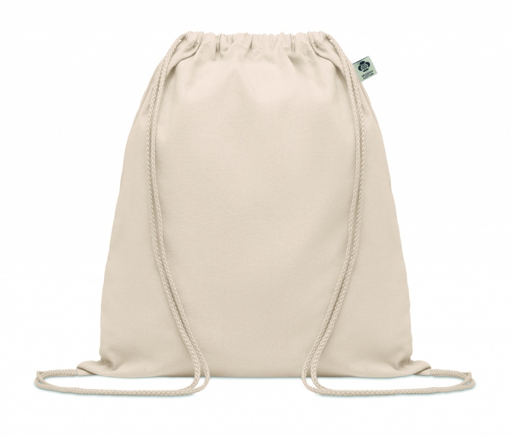 Logo trade promotional product photo of: Organic cotton drawstring bag