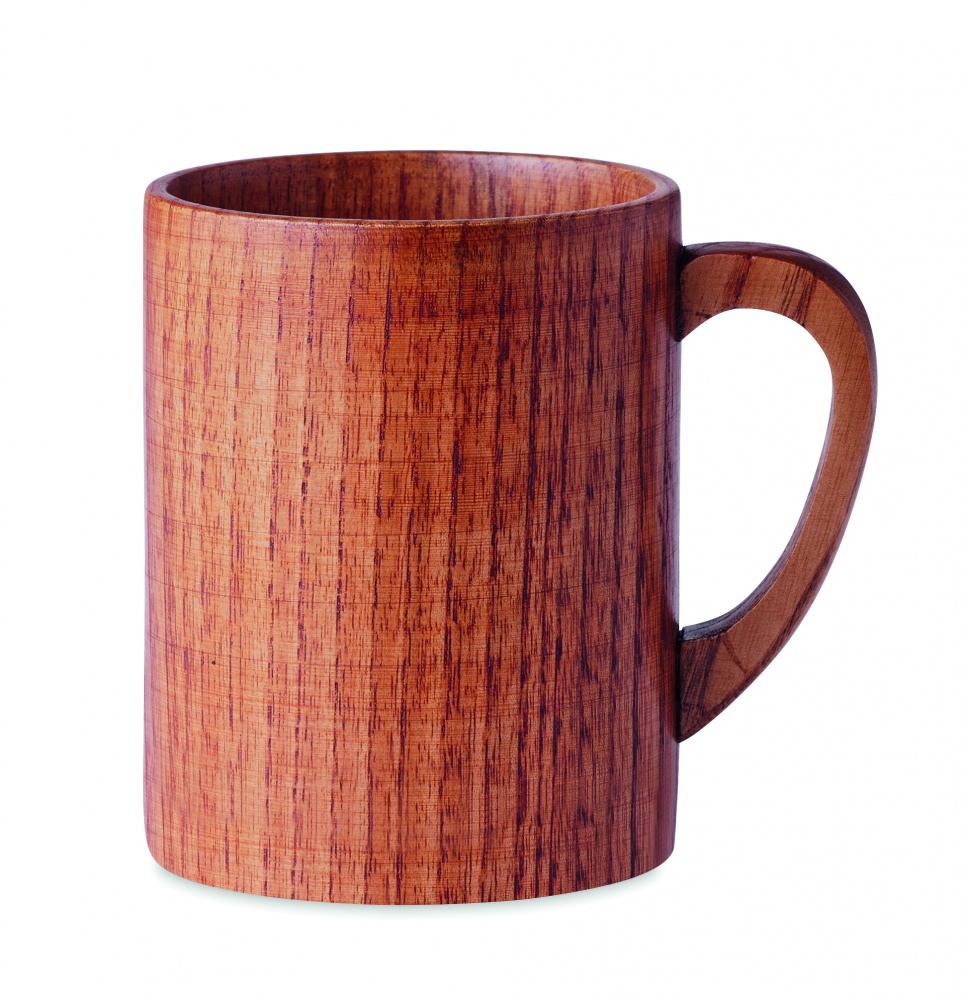 Logotrade promotional item picture of: Oak wooden mug 280 ml