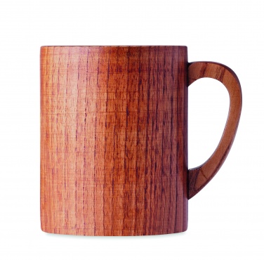 Logo trade business gifts image of: Oak wooden mug 280 ml