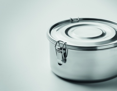 Logo trade advertising products image of: Set of 2 stainless steel boxes