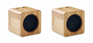 Logotrade corporate gift image of: Set of Bamboo wireless speaker