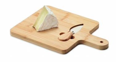 Logotrade promotional item image of: Cheese board set in bamboo Bremen