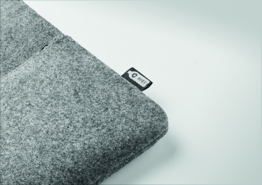 Logotrade business gift image of: RPET felt zipped laptop bag