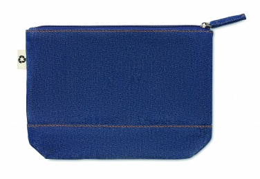 Logo trade promotional gifts image of: Recycled denim cosmetic pouch