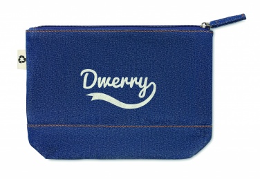 Logotrade business gift image of: Recycled denim cosmetic pouch